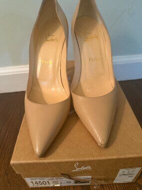 Christian Louboutin Size 9 100 mm Apostrophe Hell with box